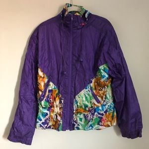 VINTAGE 80’s 90’s multicolored bomber jacket